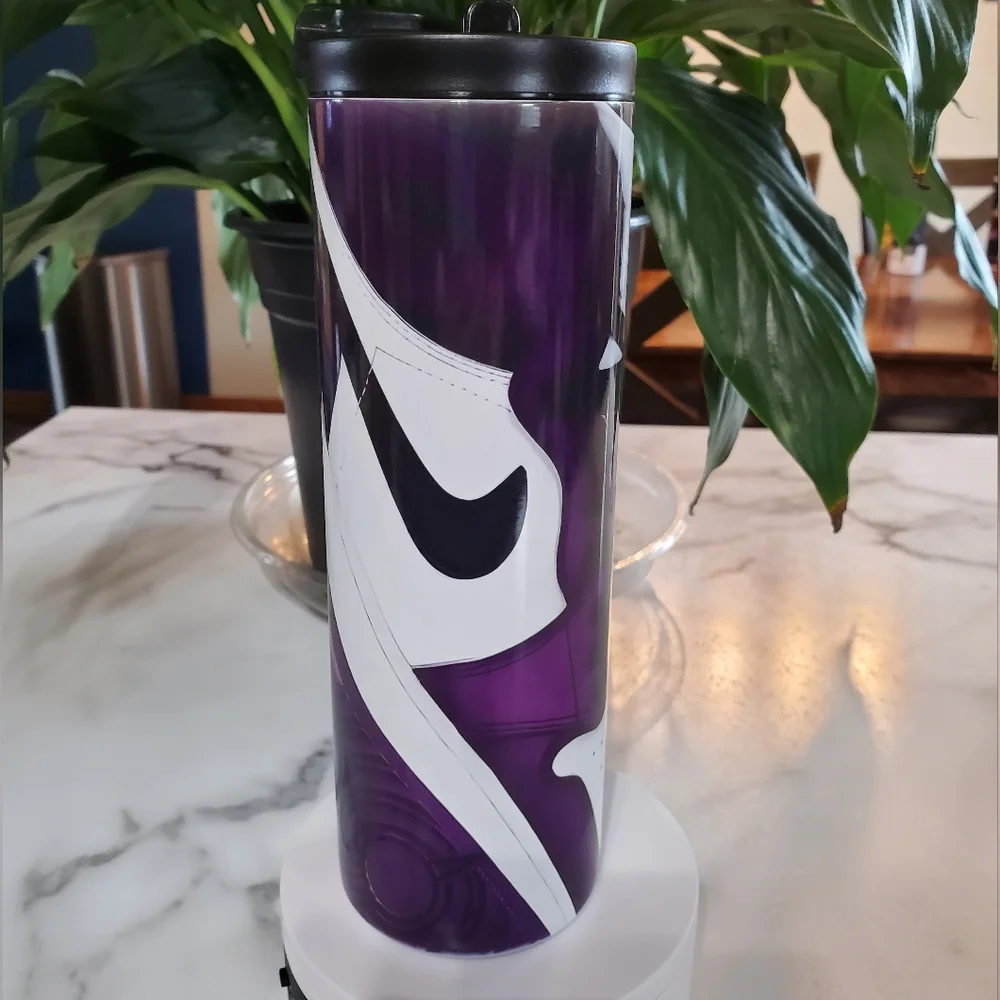 Purple NIKE Shoe  20oz Tumbler with duo lids 🎉sale